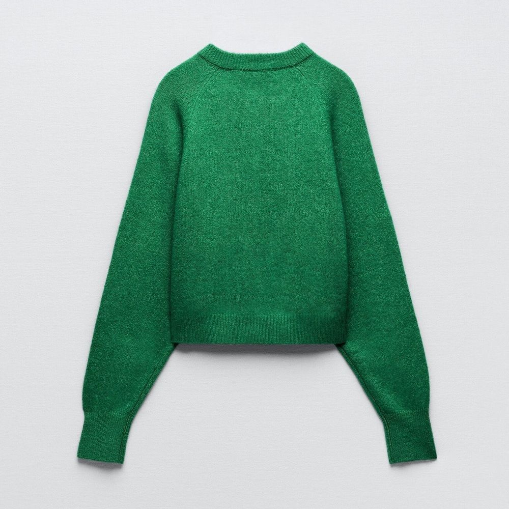 ZARA KNIT CARDIGAN WITH BEADS - Picture 9 of 11